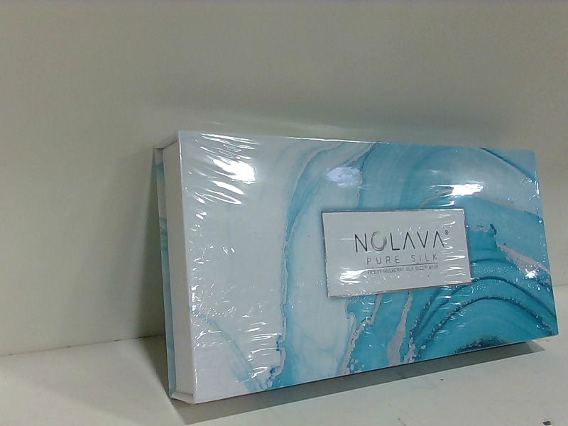 Nolava Pure Silk Light Blue Sleep Mask Home Accessory