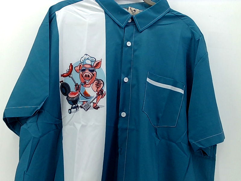 Hardaddy Casual Button Shirt with Chef Pig Design XXLarge