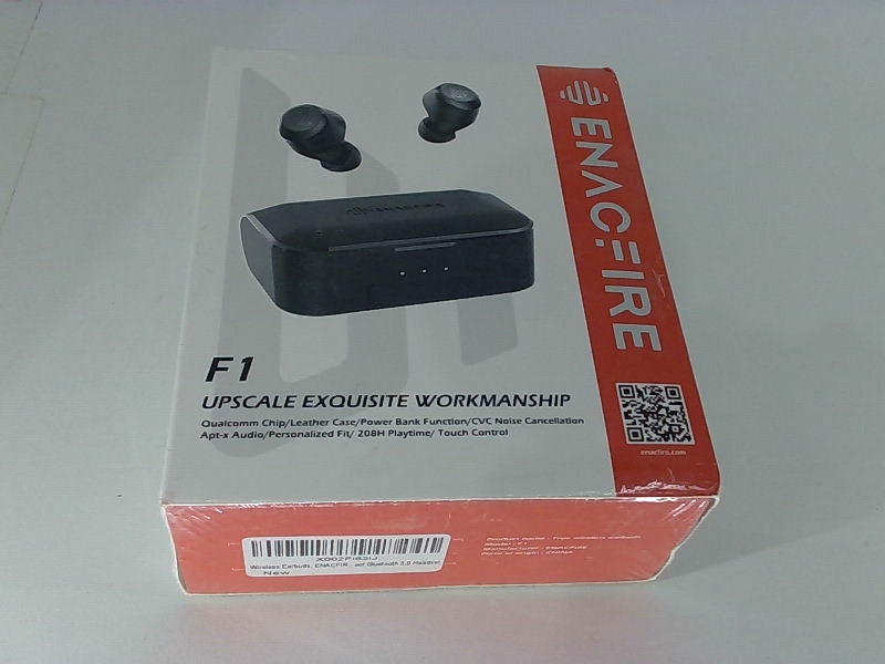 ENACFIRE F1 Wireless Earbuds with Charging Case Black