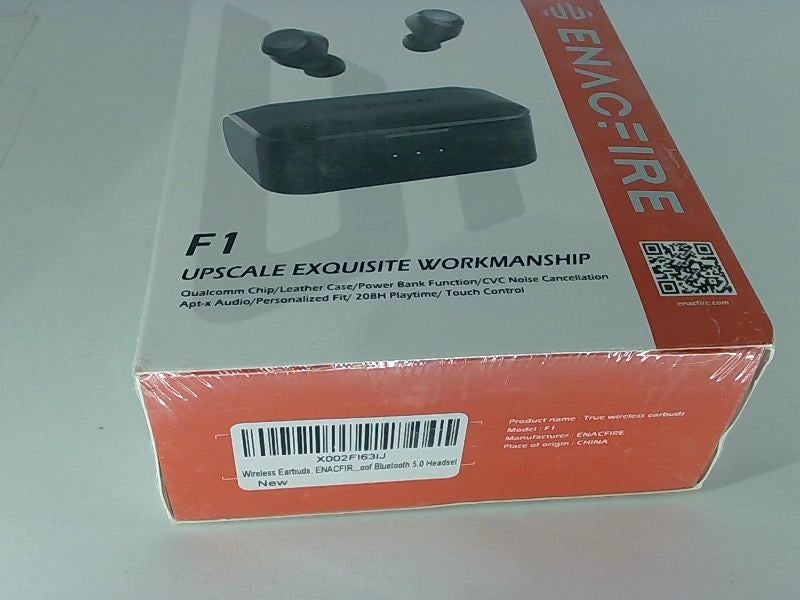 ENACFIRE F1 Wireless Earbuds with Charging Case Black