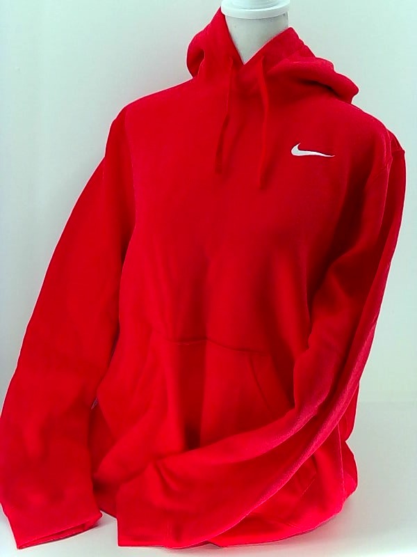 Nike Womens Team Fleece Sweatshirt Regular Fashion Hoodie Color Red Size 3XLarge