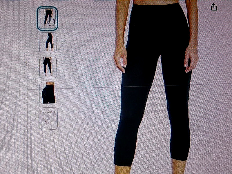 Balance Collection Women's Black Capri Leggings Size Medium