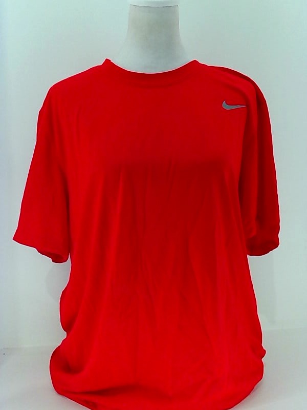 Nike Mens The Nike Tee Relaxed Fit Short Sleeve T-Shirt Color Red Size Large