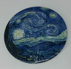 Van Gogh Round Pocket Mirror Starry Night