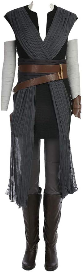 Adult Rey Cosplay Costume Full Set Outfit Halloween Costume for Women 2XLarge