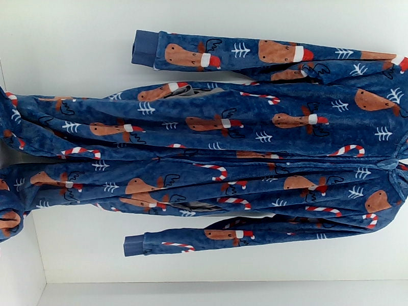 Men's Blue Moose Print Sleep Set - Large Pajamas