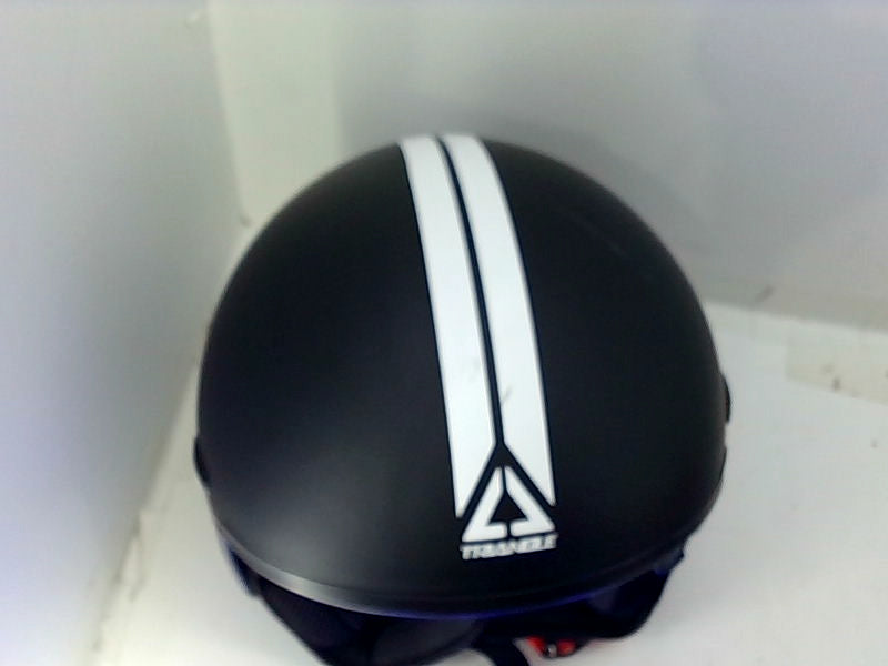 Triangle Black Open Face Motorcycle Helmet 57-58 Cm