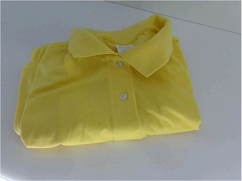 Hanes Mens Short Sleeve Polo Shirt Color Yellow Size Xlarge