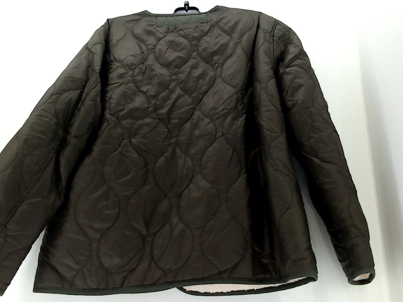 Dark Green Velvet Rope Women's Quilted Jacket Small