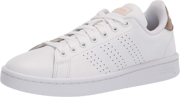 Adidas Women Advantage Tennis Shoes Color White Metallic Size 9.5 Pair of Shoes