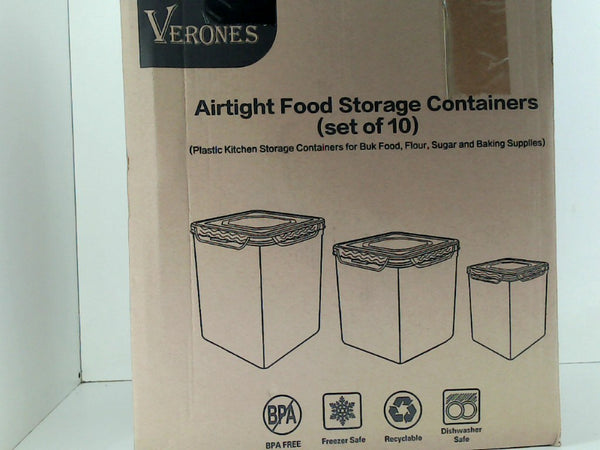 VERONES Airtight Food Storage Containers Set of 10