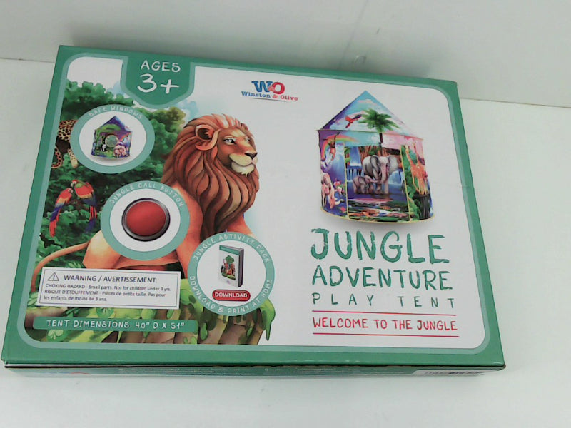 Jungle Adventure Play Tent for Kids 40"x51"