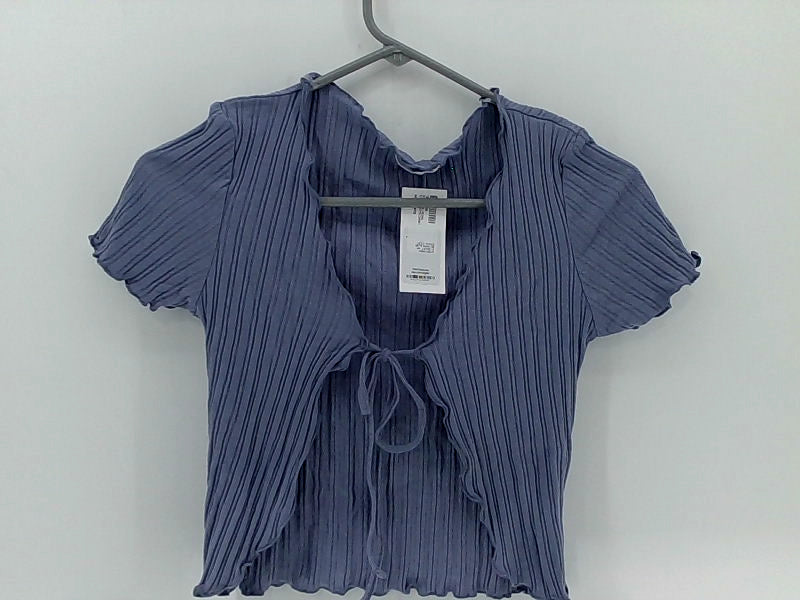 Shopper Beats Women's Small Royal Blue Drawstring Blouse