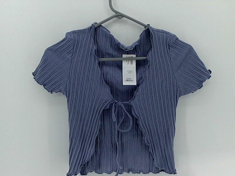 Shopper Beats Women's Small Royal Blue Drawstring Blouse