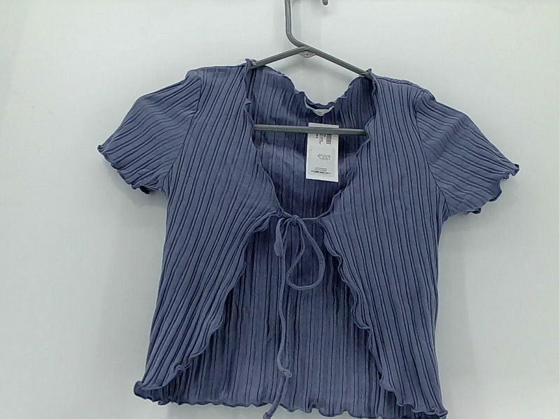 Shopper Beats Women's Small Royal Blue Drawstring Blouse