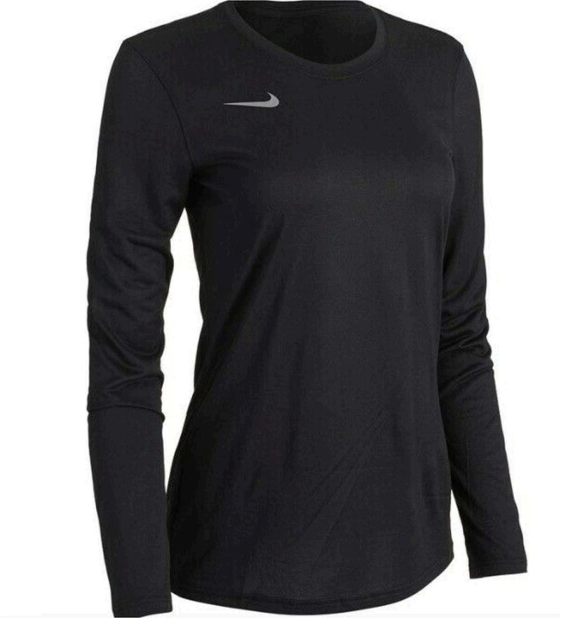 Nike Women's Long Sleeve Legend Tee Black (Size X-Small)