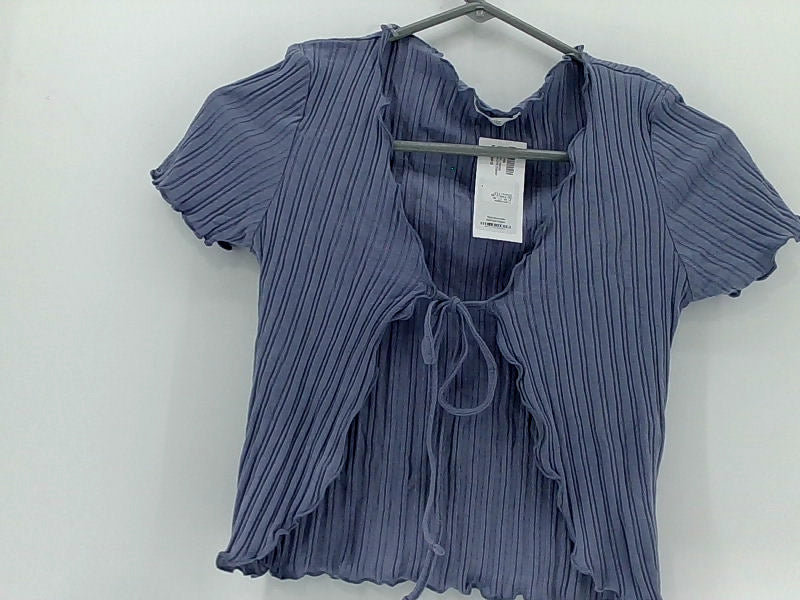 Shopper Beats Women's Small Royal Blue Drawstring Blouse