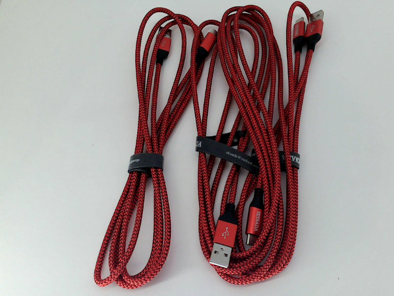 Akoada Durable Braided Usb Cables 1m 2m 3m Red