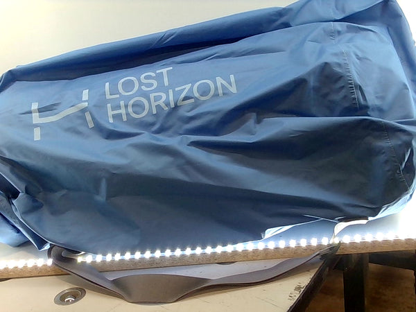 Lost Horizon Blue Duffle Bag for Travel and Storage