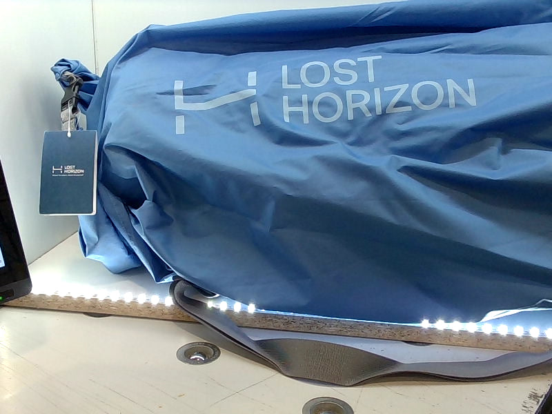 Lost Horizon Blue Duffle Bag for Travel and Storage