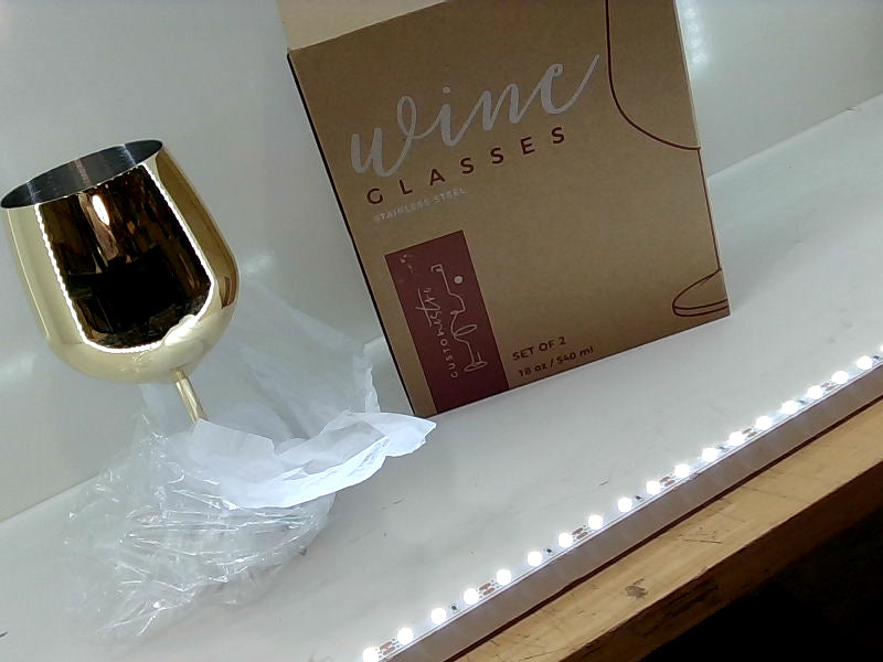 Elegant Gold Wine Glass Set (Set of 2)