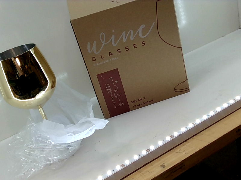 Elegant Gold Wine Glass Set (Set of 2)