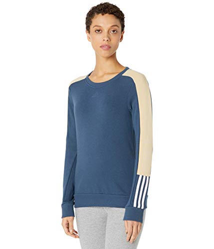 Adidas Navy Color-Block Sweatshirt Large