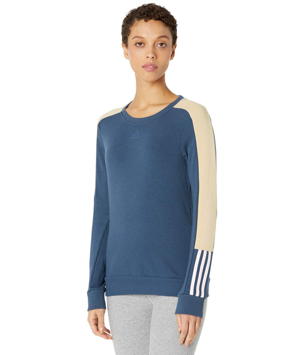 Adidas Navy Color-Block Sweatshirt Large