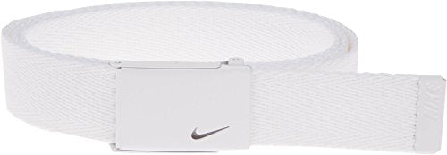 Nike Women's Tech Essentials Single Web Belt, White, One Size