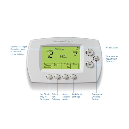 Honeywell Home Rth6580wf Wi Fi 7 Day Programmable Thermostat