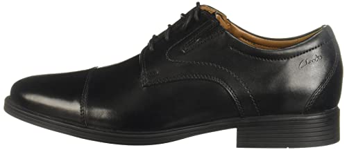 Clarks Men's Whiddon Cap Oxford, Black Leather 9 Pair of Shoes