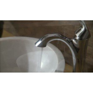 Moen Eva Chrome One Handle Single Hole Bathroom Sink Faucet with Optional Deckplate