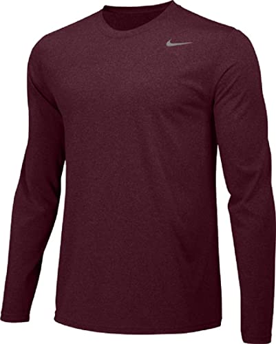 Nike Men's Dry Training Top Dark Maroon Medium T-Shirt