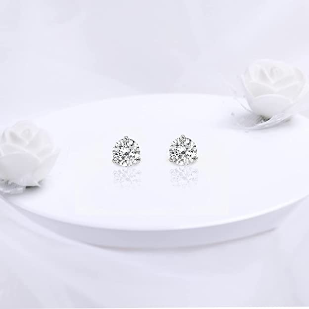 GIVA 925 Sterling Silver Hypoallergenic Zirconia Stone Tiny Stud Earrings