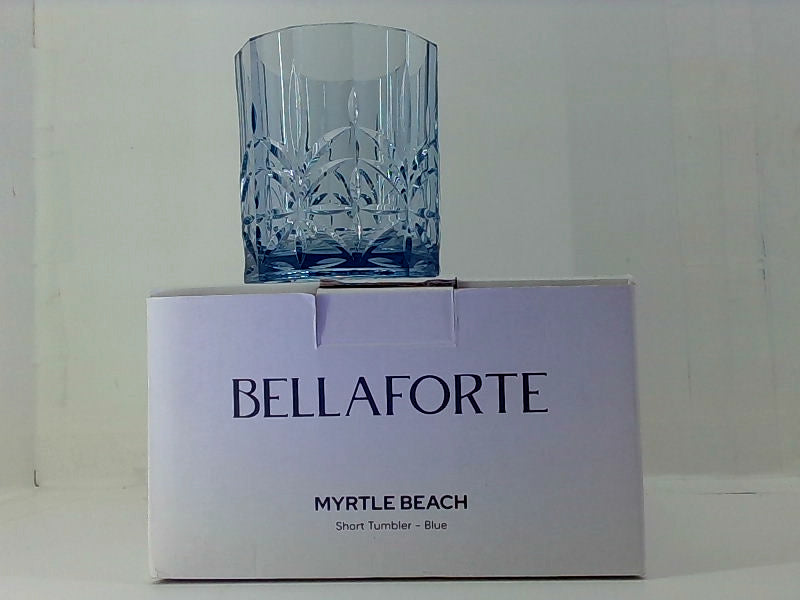 Bella Forte Myrtle Beach Blue Short Tumbler Set of 4