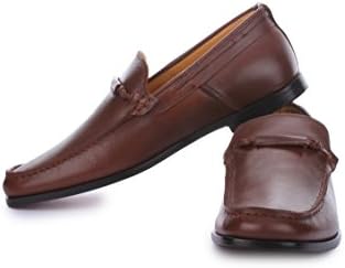 Libertyzone Men's Brown Tassel Loafers Size 10 Pair Of Shoes