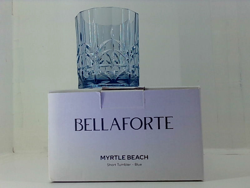 Bella Forte Myrtle Beach Blue Short Tumbler Set of 4