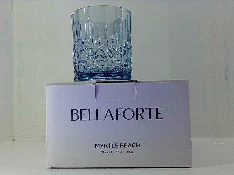 Bella Forte Myrtle Beach Blue Short Tumbler Set of 4