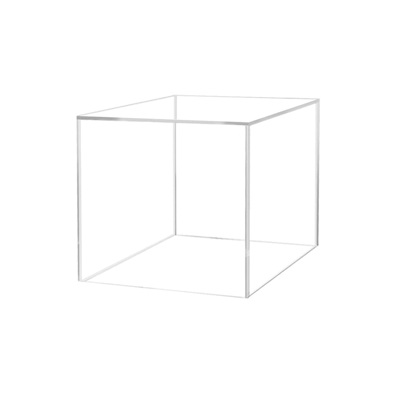 5 INch Acrylic Display Riser Box with One Open Side No Lid Versatile Clear Square Lucite