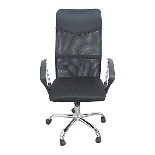 Adjustable Executive Chair Office High Back Desk Chair Chrome Base