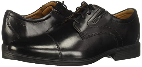 Clarks Men's Whiddon Cap Oxford, Black Leather 9 Pair of Shoes