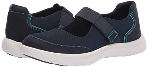 Clarks Womens Adella West Sneaker Navy Textile 5.5 Us Pair of Shoes