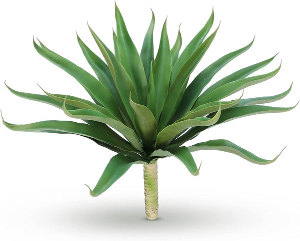 Velener Fake Agave Artificial Plant: Unpotted Fake Agave Plant For Room Decor, Uv Resistant Faux Agave Plant For Outdoor/Indoor Decor, 22 Inches, Set Of 1 Color Green Size 22 In