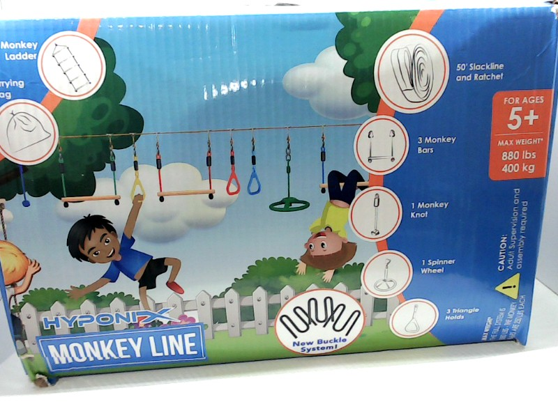 Hyponix Monkey Line Ladder MultiColor Size 50inch