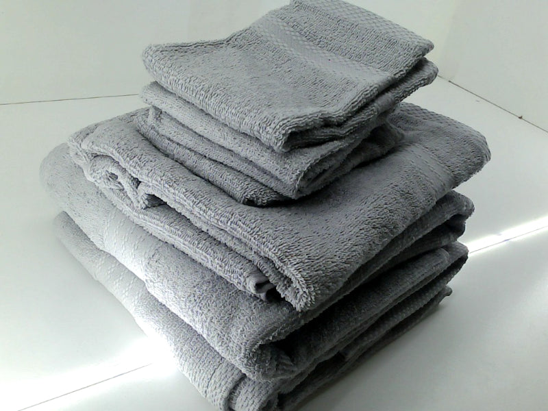 Glamburg Ultra Soft 8 Piece Towel Set Silver