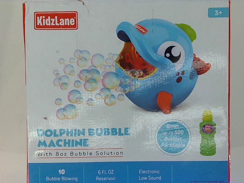 Dolphin Bubble Machine MultiColor Size 8oz Bubble Solution