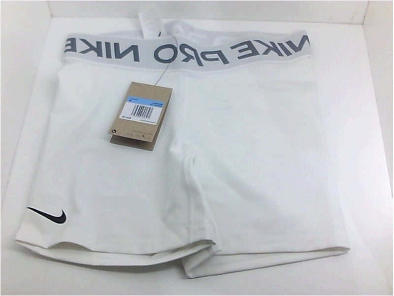Nike Womens Pro 365 Short Stretch Strap Active Shorts Color White Size XLarge