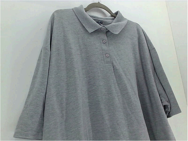 Gildan Mens POLO Short Sleeve Polo Shirt Color Light Grey Size 4X-Large