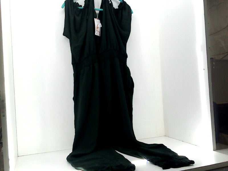 Prettygarden Dark Green Halter Maxi Dress XLarge