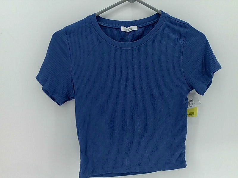 Shopper Beats Women's Royal Blue Pull On Blouse Large